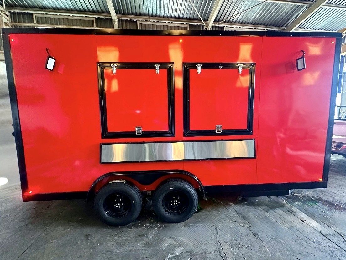 8×16 Food Trailer — finished Trailer4days build